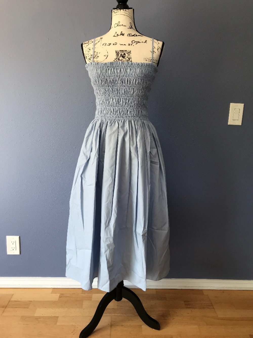 Naadam Cotton Smocked Dress size S